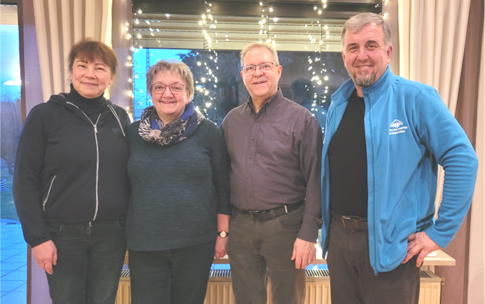 V.l.n.r.: Alexandra Budniak, Ursula Herzog-Germann, Helmut Germann u. Roman Budniak